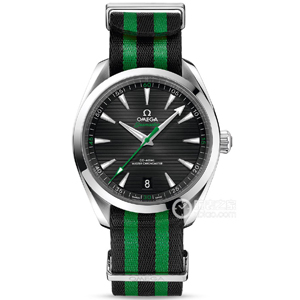 VS厂欧米茄柚木绿秒针海马150米复刻表220.12.41.21.01.002